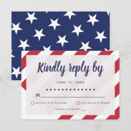 Patriotic Bröllop OSA Card Kort
