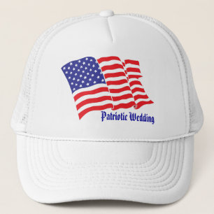 Patriotic Bröllop Truckerkeps