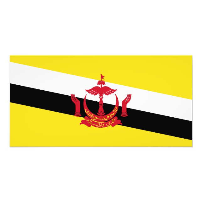 Patriotic Brunei Flagga Fototryck (Framsidan)