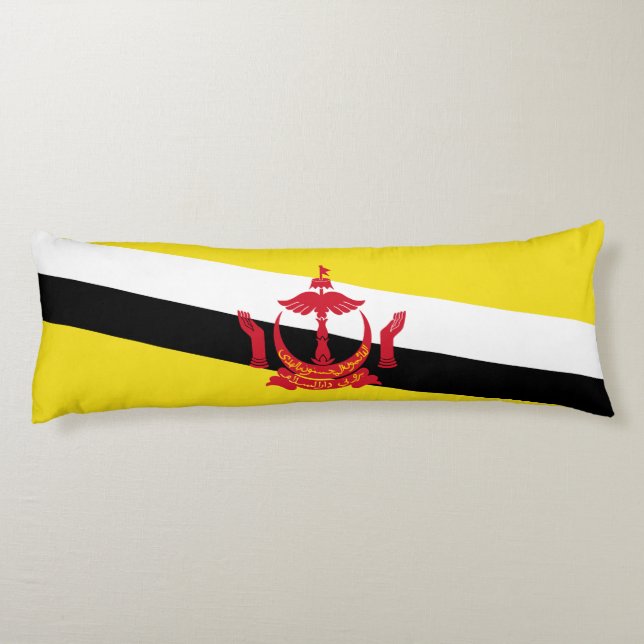 Patriotic Brunei Flagga Kroppskudde (Baksidan)