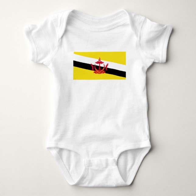 Patriotic Brunei Flagga T Shirt (Framsida)