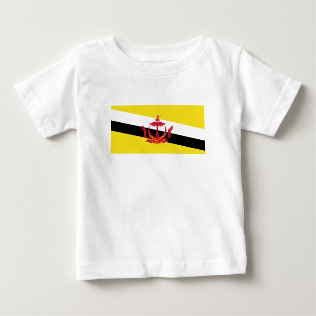 Patriotic Brunei Flagga T Shirt (Framsida)