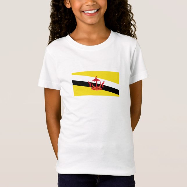 Patriotic Brunei Flagga T Shirt (Framsida)