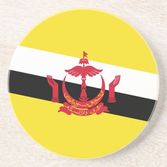 Patriotic Brunei Flagga Underlägg (Framsidan)