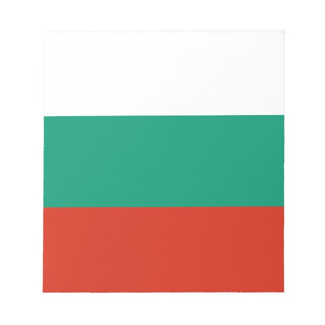 Patriotic Bulgariska Flagga Anteckningsblock (Framsida)