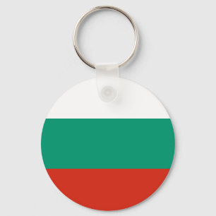 Patriotic Bulgariska Flagga Keychain Nyckelring