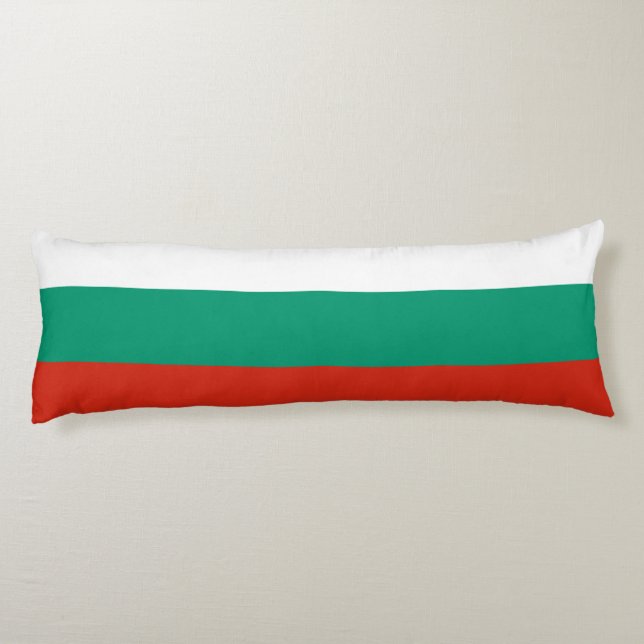 Patriotic Bulgariska Flagga Kroppskudde (Baksidan)