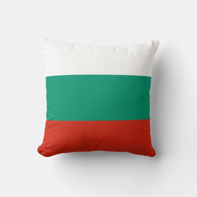 Patriotic Bulgariska Flagga Kudde (Framsida)