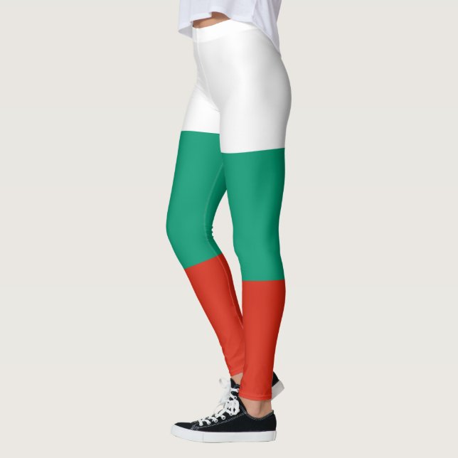 Patriotic Bulgariska Flagga Leggings (Vänster)