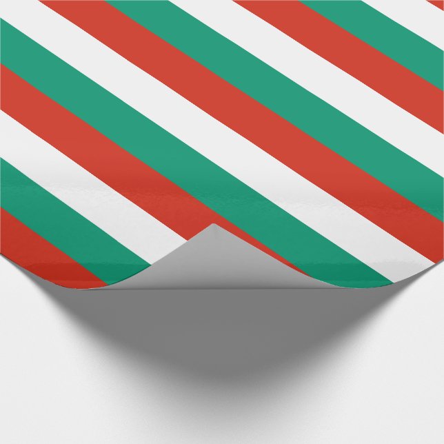 Patriotic Bulgariska Flagga Presentpapper (Hörn)