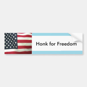 Patriotic Bumper Sticker Bildekal
