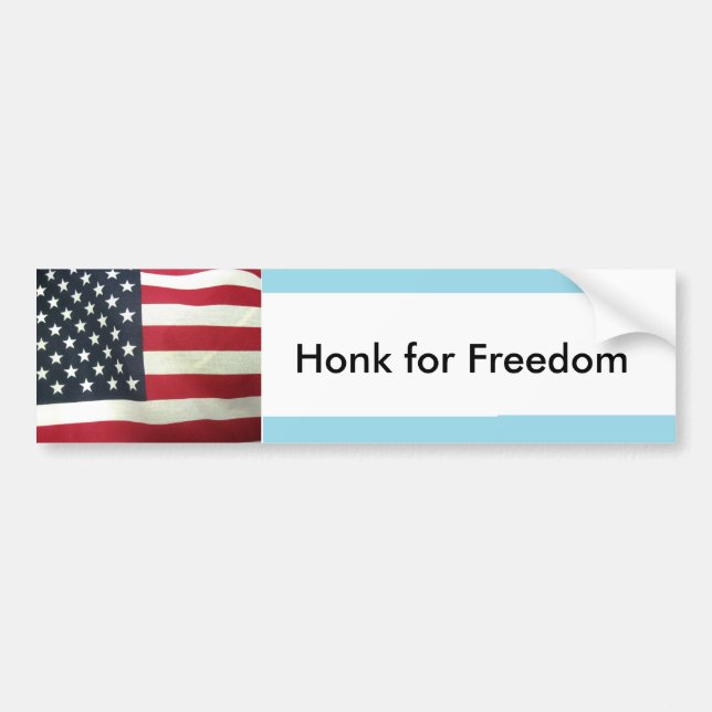 Patriotic Bumper Sticker Bildekal (Framsidan)
