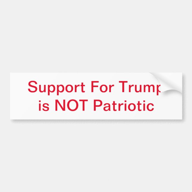 Patriotic Bumper Sticker för riktiga amerikaner Bildekal (Framsidan)