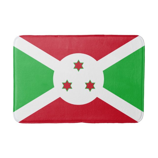 Patriotic Burundi Flagga Badrumsmatta (Framsidan)