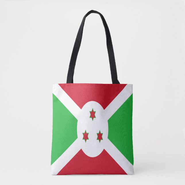 Patriotic Burundi Flagga Tygkasse (Framsida)