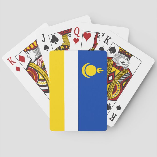Patriotic Buryatia Flagga Casinokort (Baksidan)