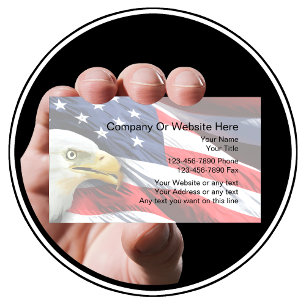 Patriotic Business Card-mall Visitkort