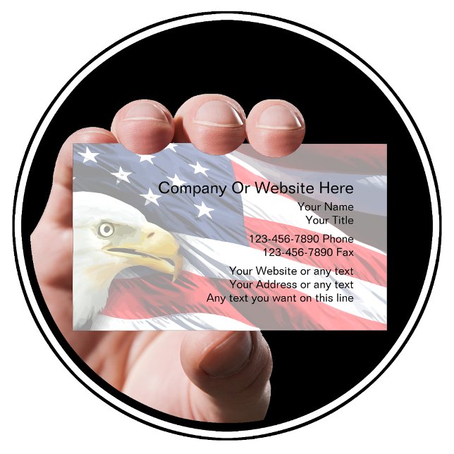 Patriotic Business Card-mall Visitkort (Skapare uppladdad)