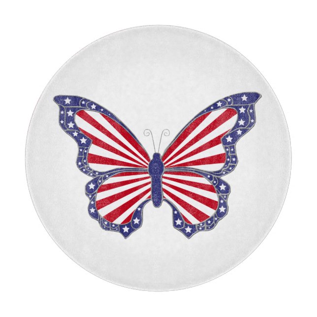 Patriotic Butterfly Cot Board (Framsidan)