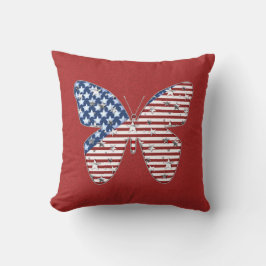 Patriotic Butterfly Dekorativ kudde