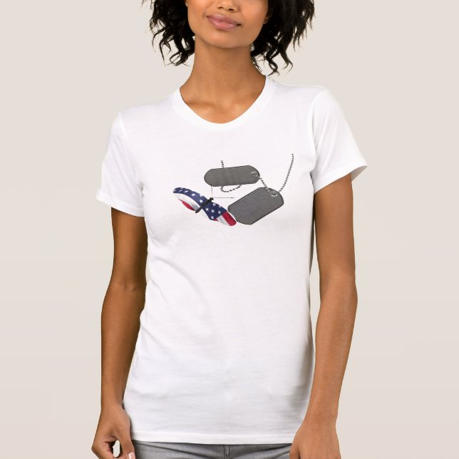 Patriotic Butterfly Tee Shirt (Framsida)