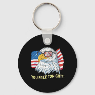 Patriotic Byld Eagle America Independence day 4:e Nyckelring