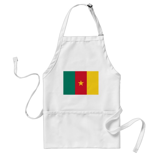 Patriotic Cameroon Flagga Förkläde (Framsidan)