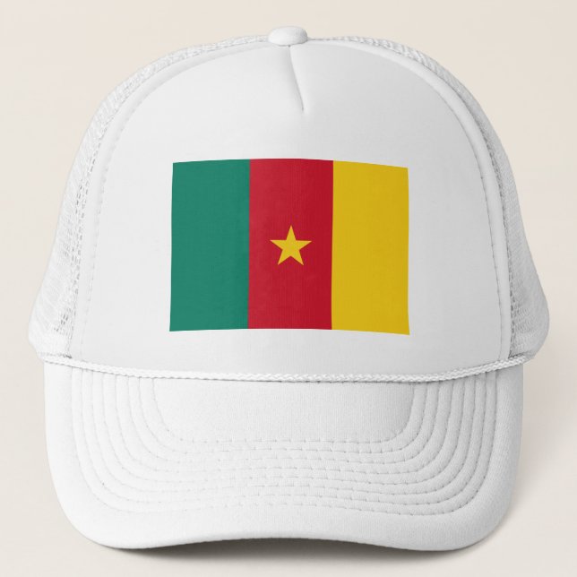 Patriotic Cameroon Flagga Keps (Framsida)