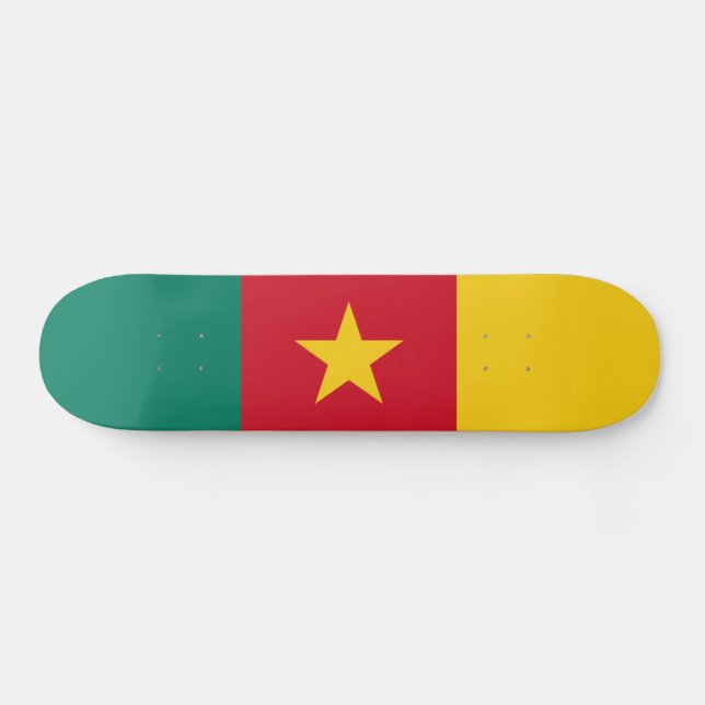 Patriotic Cameroon Flagga Mini Skateboard Bräda 18,5 Cm (Horz)