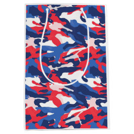 Patriotic Camo Rött vitt blått USA Freedom