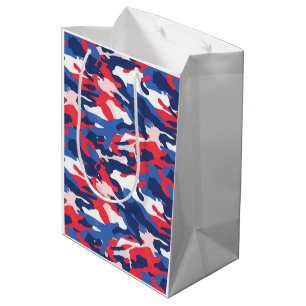 Patriotic Camo Rött vitt blått USA Freedom