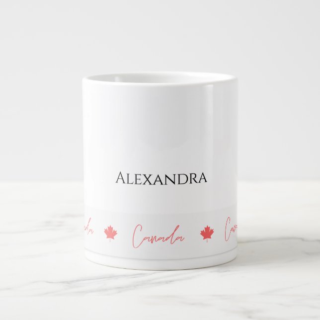 Patriotic Canada Day Firande Souvenir Jumbo Mugg (Framsidan)