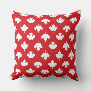 Patriotic Canada Flagga Maple Löv Kudde