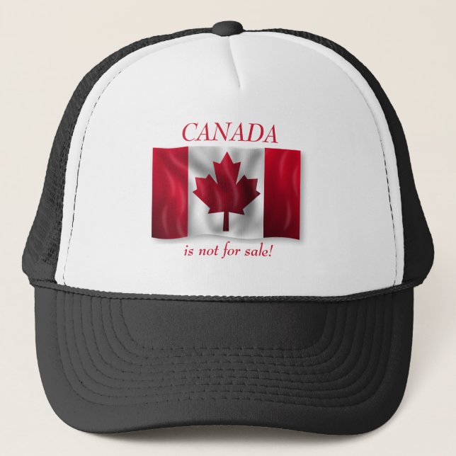 Patriotic Canadian Flagga Canada är inte till Sale Keps (Framsida)