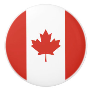 Patriotic Canadian Flagga Knopp