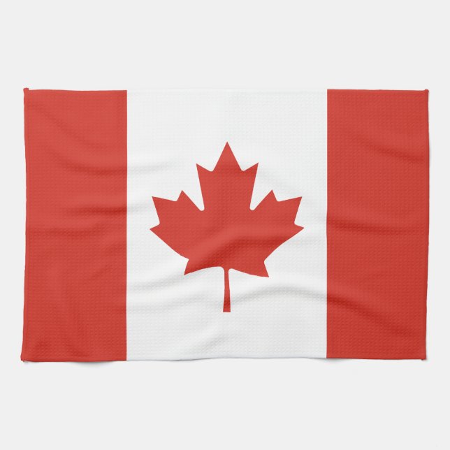 Patriotic Canadian Flagga Kökshandduk (Horisontell)