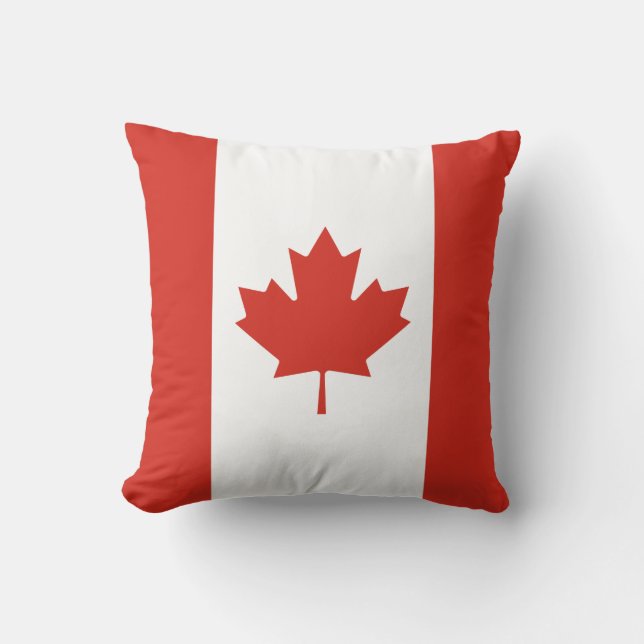 Patriotic Canadian Flagga Kudde (Framsida)