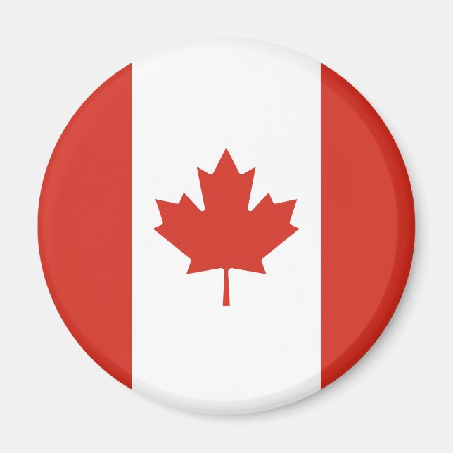 Patriotic Canadian Flagga Magnet (Framsidan)
