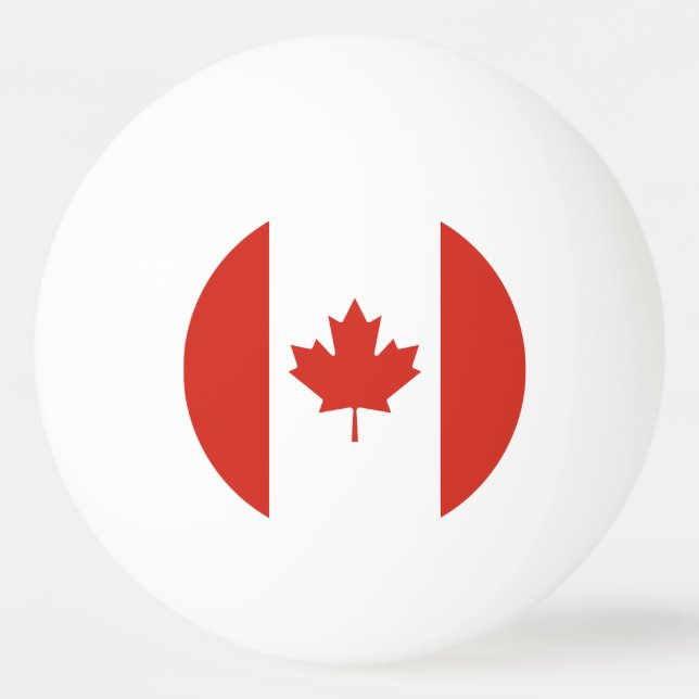 Patriotic Canadian Flagga Pingisboll (Baksidan)