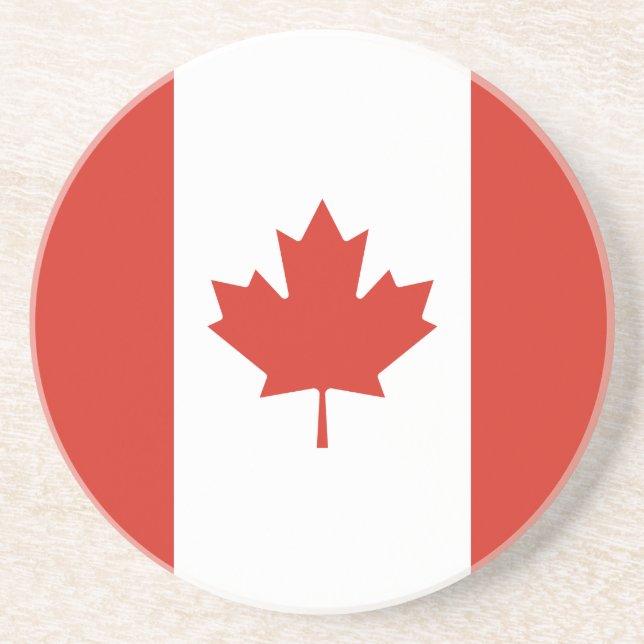 Patriotic Canadian Flagga Underlägg (Framsidan)