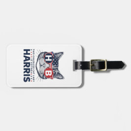 Patriotic Cat Dam för Harris Tote Bag Bagagebricka