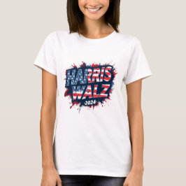 Patriotic Cat Dam för Kamala Harris 2024 T Shirt