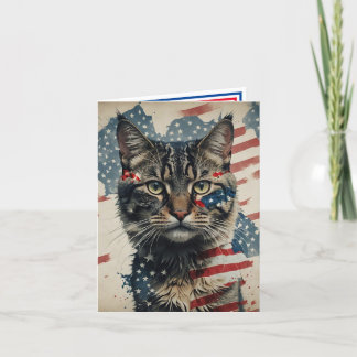 Patriotic Cat of Unknown Lineage Helgkort
