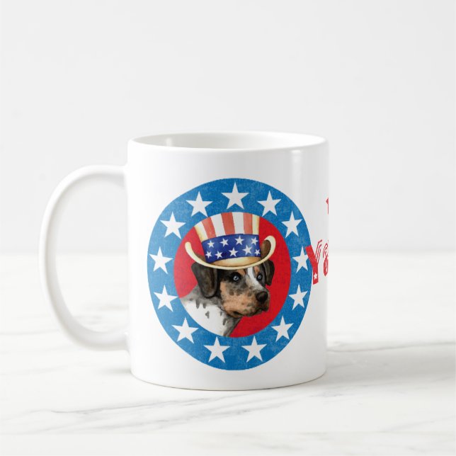 Patriotic Catahoula Kaffemugg (Vänster)