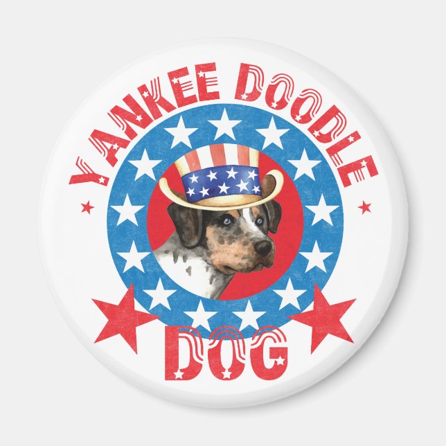 Patriotic Catahoula Magnet (Framsidan)