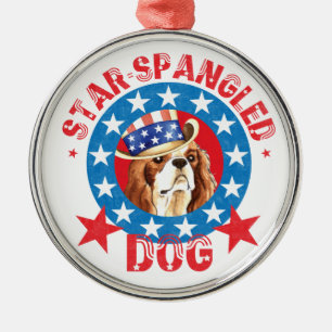 Patriotic Cavalier Kung Charles Spain Julgransprydnad Metall