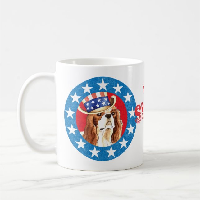 Patriotic Cavalier Kung Charles Spain Kaffemugg (Vänster)