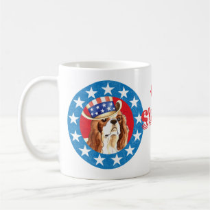 Patriotic Cavalier Kung Charles spanjor Kaffemugg