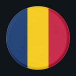 Patriotic Chad Flagga Magnet<br><div class="desc">Patriotisk flagga i Tchad.</div>
