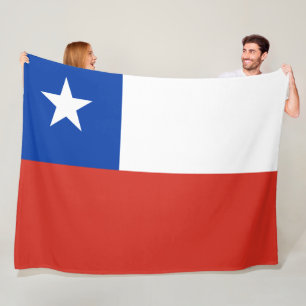 Patriotic Chile flagga Chileans Fleecefilt